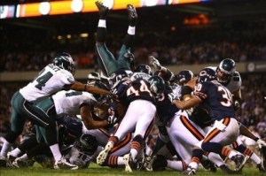 Bears/Eagles Man Pile