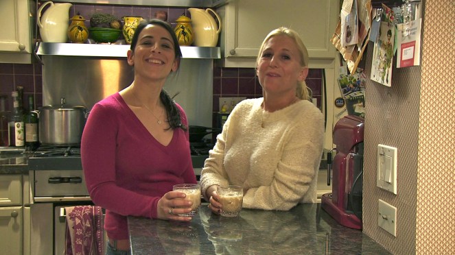 Jordan and Dava enjoy their White Russians on Ice in honor of the last week of the NHL hockey season